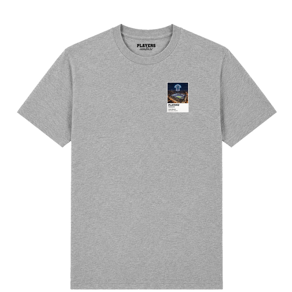 Luka Modrić Real Madrid Icons in Lights Frame Men's T-Shirt in Gray