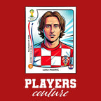Luka Modric World Cup Sticker Kids T-Shirt – luka modric red Players Couture design
