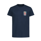 Luka Modric World Cup Sticker Kids T-Shirt – luka modric sticker kids navy tshirt Players Couture design