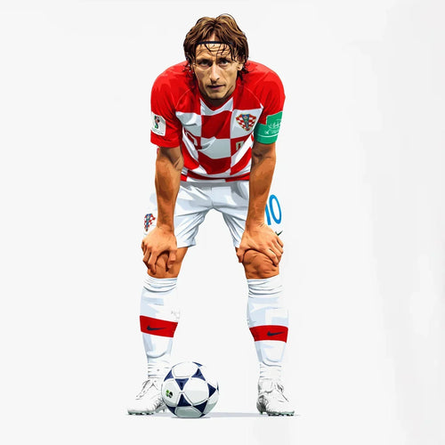 Luka Modric Icon Men's White Hoodie - Icon Design (View 2)