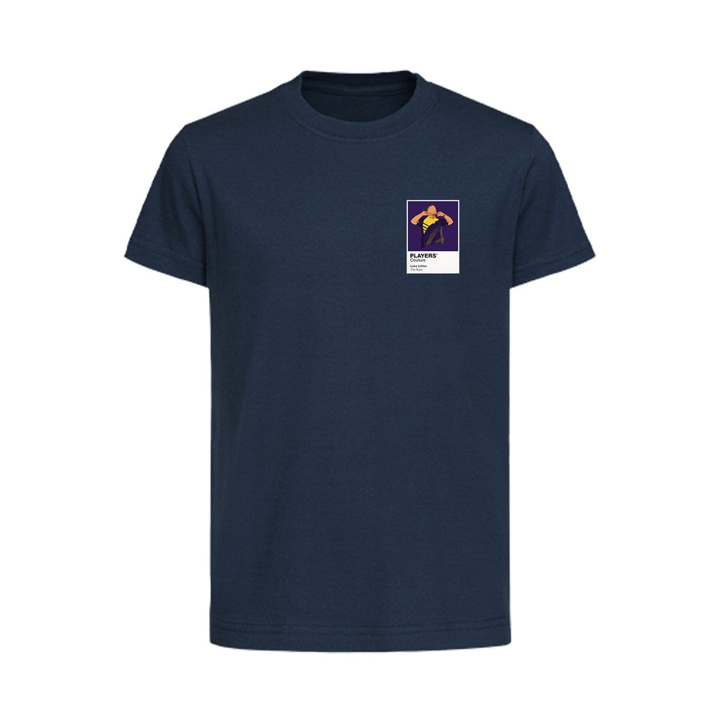 Luke Littler Celebration Darts Icon Frame Kids T-Shirt - Navy