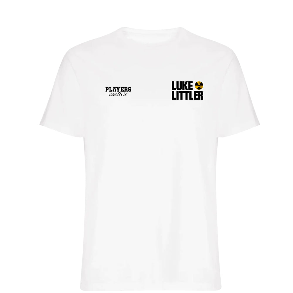 Luke Littler Logo Players Couture Mens T-Shirt White