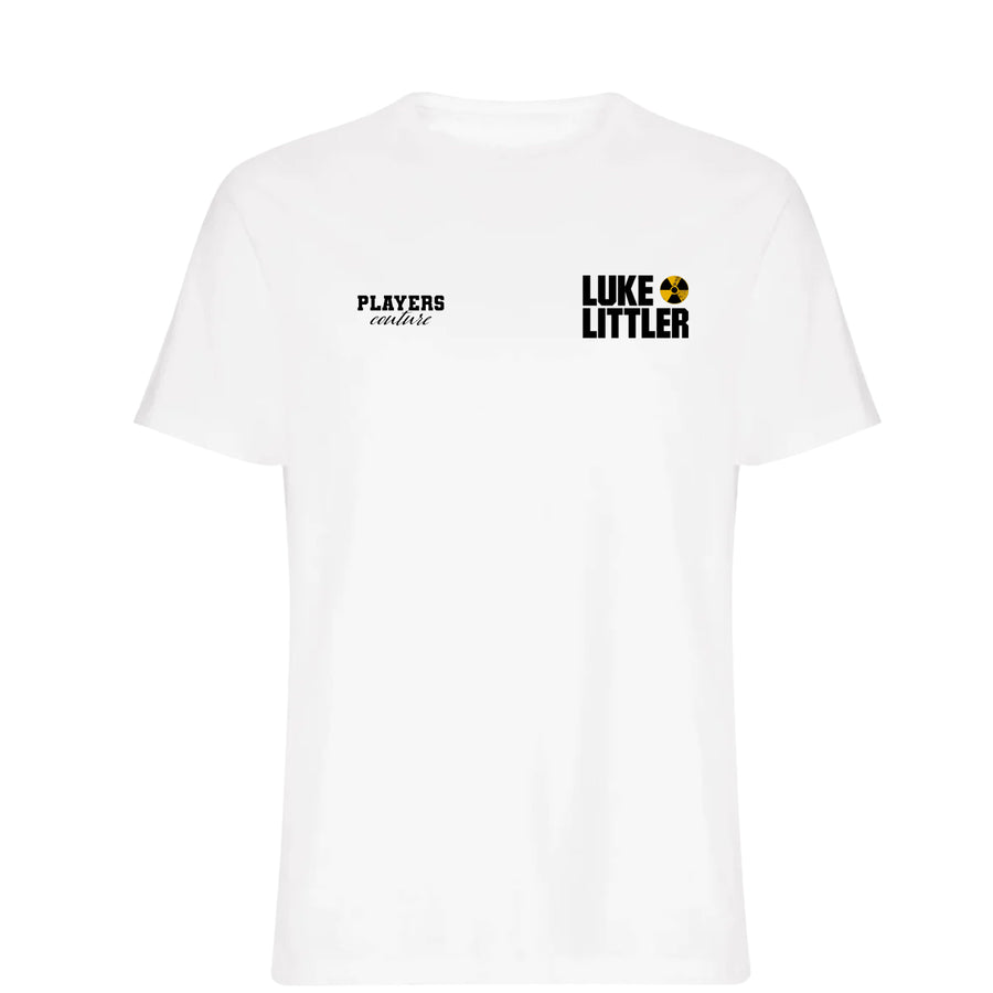 Luke Littler Logo Players Couture Mens T-Shirt White