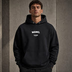 Mabel name-print hoodie - black