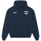 Macho Man Randy Savage hoodie – navy men's hoodie featuring the Macho Man Randy Savage Players Couture logo