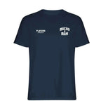 Macho Man Randy Savage t-shirt – navy men's t-shirt featuring the Macho Man Randy Savage Players Couture logo