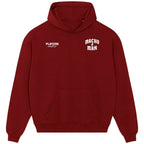 Macho Man Randy Savage hoodie – red men's hoodie featuring the Macho Man Randy Savage Players Couture logo