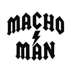 Macho Man Randy Savage Logo Men's Hoodie – white close-up detail shot of the Macho Man Randy Savage Players Couture logo