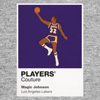 Magic Johnson Lakers Basketball Icon Frame Men's Hoodie