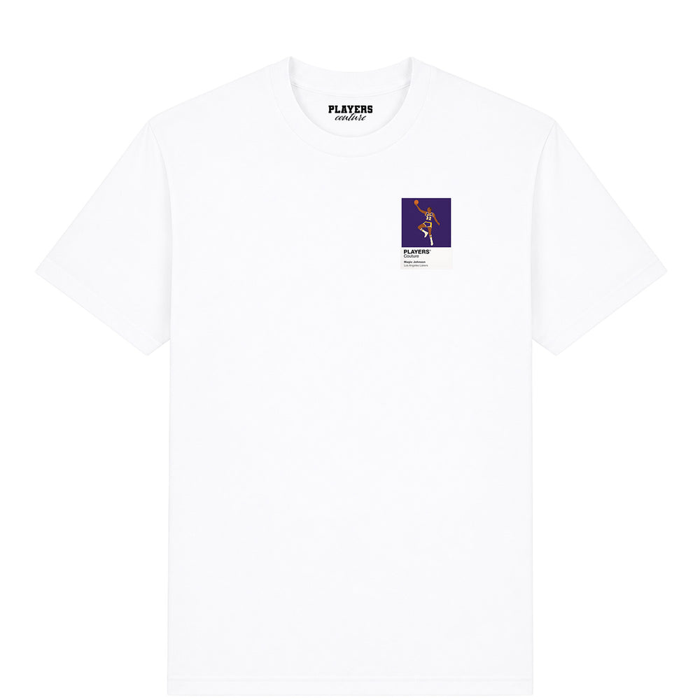 Magic Johnson Lakers Basketball Icon Frame Men's T-Shirt
