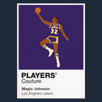 Magic Johnson Lakers Basketball Icon Frame Men's Hoodie