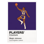 Magic Johnson Lakers Basketball Icon Frame Men's Hoodie