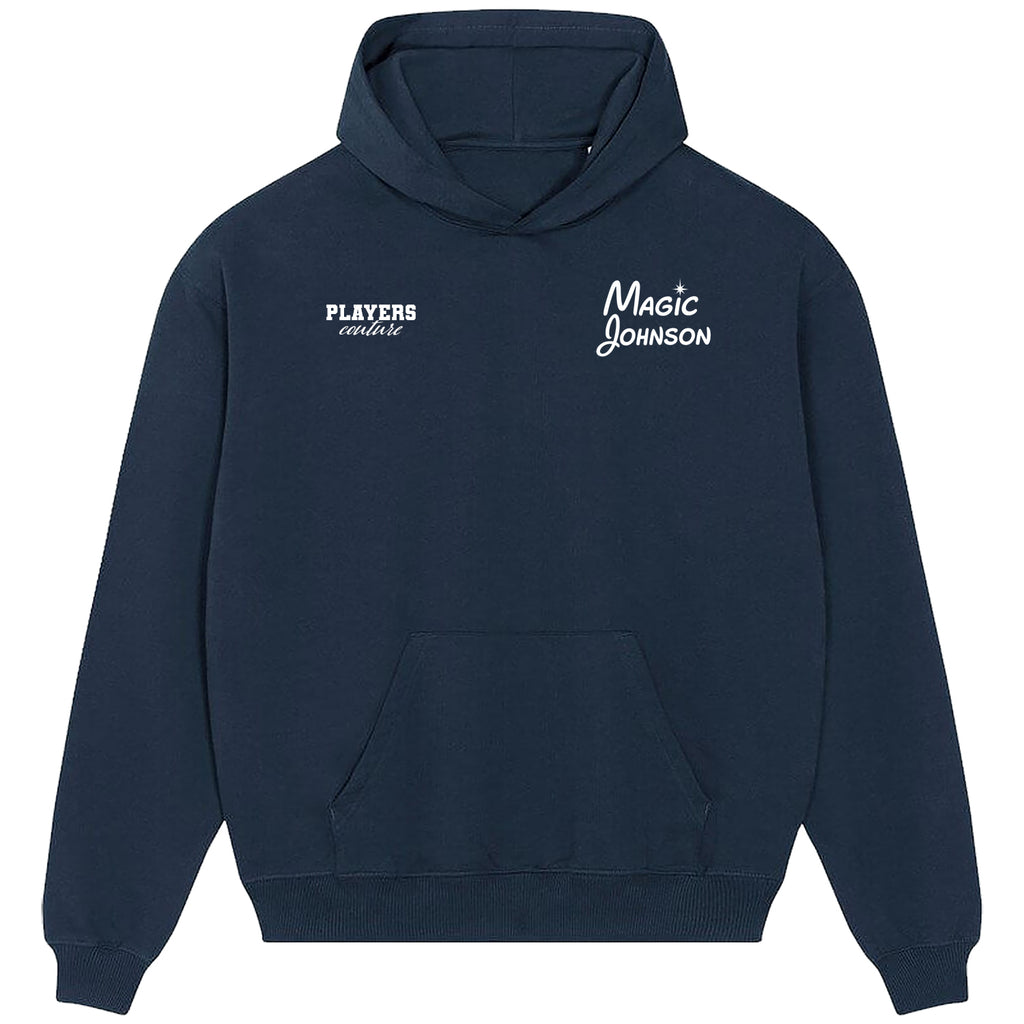 Magic Johnson Logo Players Couture Men's Casual Hoodie Navy