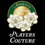 Magnolia Augusta Golf Ball Marker t-shirt – black men's t-shirt with white Magnolia Augusta Golf Ball Marker letters and