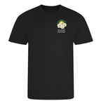 Magnolia Augusta Golf Ball Marker t-shirt – black men's t-shirt with white Magnolia Augusta Golf Ball Marker letters and