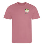 Magnolia Augusta Golf Ball Marker t-shirt – pink men's t-shirt with black Magnolia Augusta Golf Ball Marker letters and