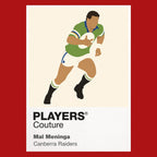 Mal Meninga Canberra Raiders rugby league hoodie red