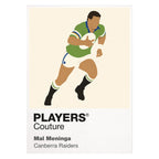 Mal Meninga Canberra Raiders rugby league T-shirt white