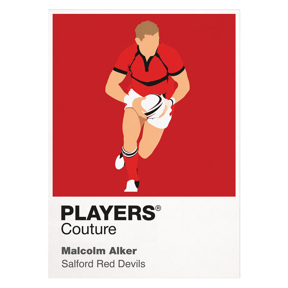 Malcolm Alker Salford Red Devils rugby league hoodie white