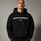 Malcolm Macdonald name-print hoodie - black