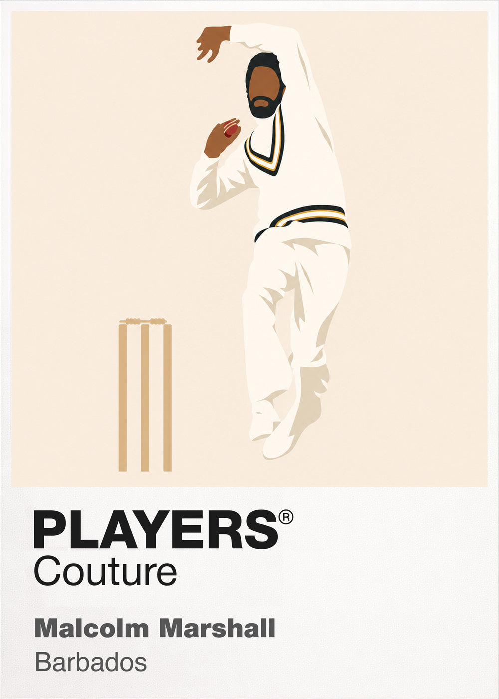Malcolm Marshall Cricket Icon Frame - Icon Design (View 10)