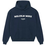 Malcolm Marx hoodie – navy men's hoodie with white Malcolm Marx letters and Players Couture logo on the chest