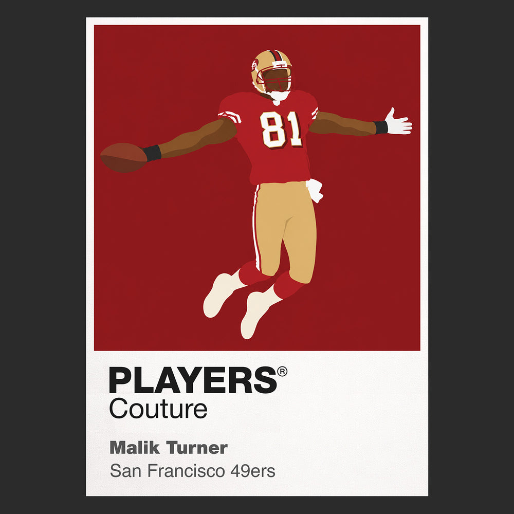 Malik Turner 49ers American Football Icon Frame Men's Hoodie