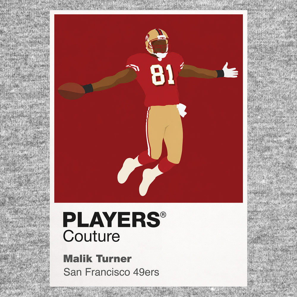 Malik Turner 49ers American Football Icon Frame Men's Hoodie