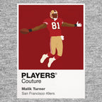 Malik Turner 49ers American Football Icon Frame Men's Hoodie