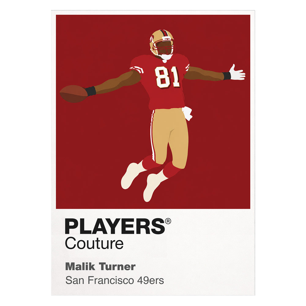 Malik Turner 49ers American Football Icon Frame Men's Hoodie