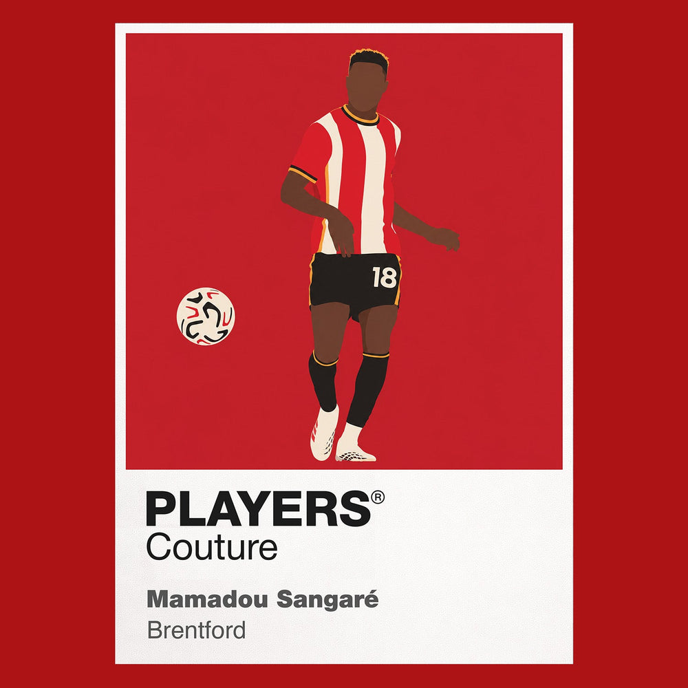 Mamadou Sangaré Brentford Men's T-Shirt - Red