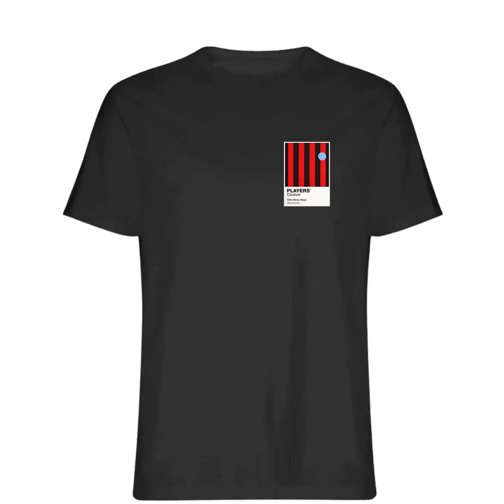 Manchester City Away t-shirt – black men's t-shirt featuring the Manchester City Away Players Couture logo