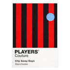 Manchester City Away Classic Football Shirt Colours Frame Men's T-Shirt – white close-up detail shot of the Manchester City