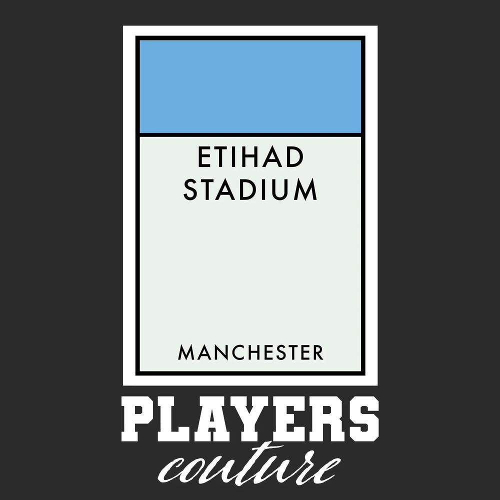 Manchester City Monopoly Card Players Couture Mens T-Shirt - White / S | Football, Manchester City, Men's, Monopoly Card Collection, T-Shirts, Volume 2