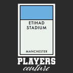Manchester City Monopoly Card hoodie – black men's hoodie with white Manchester City Monopoly Card letters and Players