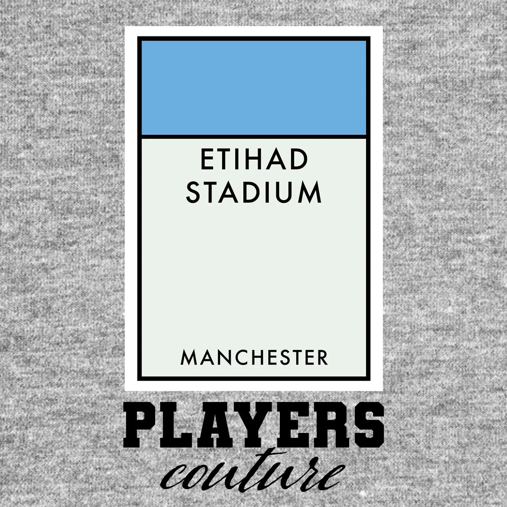 Manchester City Monopoly Card Players Couture Mens T-Shirt - White / S | Football, Manchester City, Men's, Monopoly Card Collection, T-Shirts, Volume 2