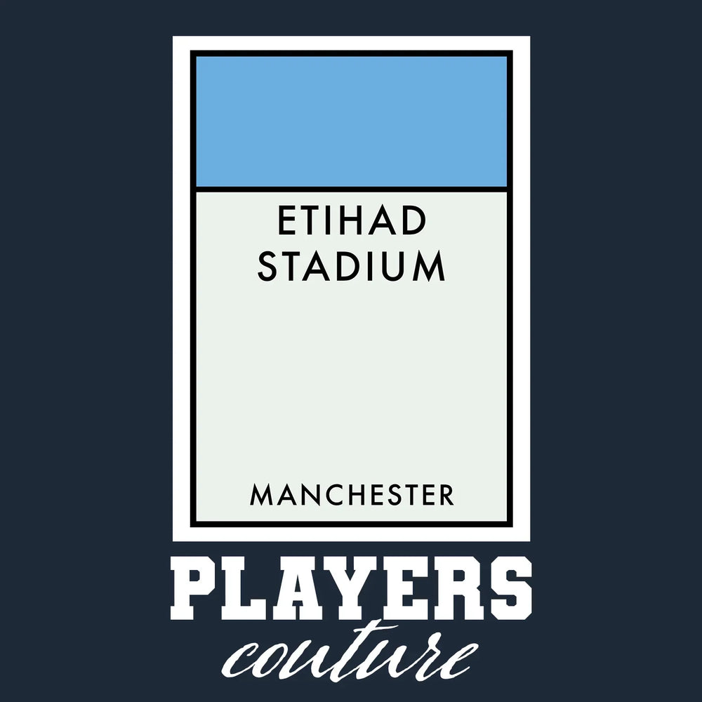 Manchester City Monopoly Card Players Couture Mens T-Shirt - White / S | Football, Manchester City, Men's, Monopoly Card Collection, T-Shirts, Volume 2