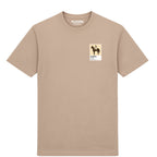 Man o’ War horse racing T-shirt – mens desert sand tshirt view