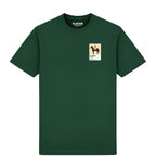 Man o’ War horse racing T-shirt – mens forest green tshirt view