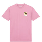 Man o’ War horse racing T-shirt – mens pink tshirt view