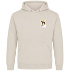 Man o’ War horse racing hoodie – mens stone hoodie view