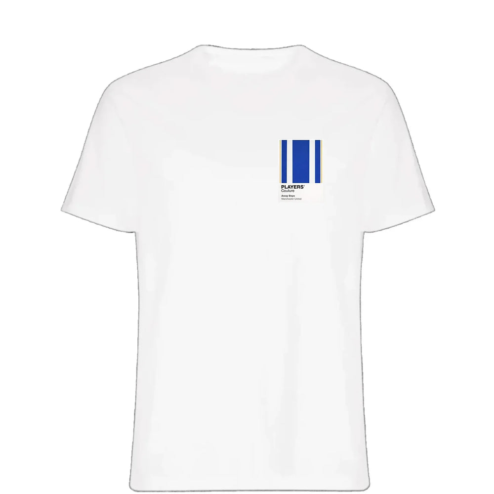 Manchester United Blue & White t-shirt – blue men's t-shirt featuring the Manchester United Blue & White Players Couture logo