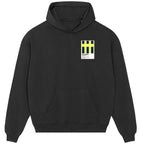 Manchester City 1999 Away hoodie – black men's hoodie featuring the Manchester City 1999 Away Players Couture logo