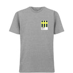 Manchester City Away 1999 t-shirt – grey men's t-shirt featuring the Manchester City Away 1999 Players Couture logo