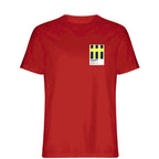 Manchester City Away 1999 t-shirt – red men's t-shirt featuring the Manchester City Away 1999 Players Couture logo