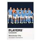Manchester City Manchester City white Icon Frame artwork detail