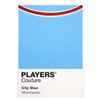 Manchester City Classic Football Shirt Colours Frame Men's T-Shirt – white close-up detail shot of the Manchester City