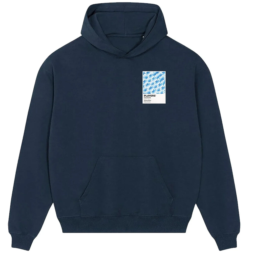 Manchester United Sharp Blue hoodie – blue men's hoodie featuring the Manchester United Sharp Blue Players Couture logo