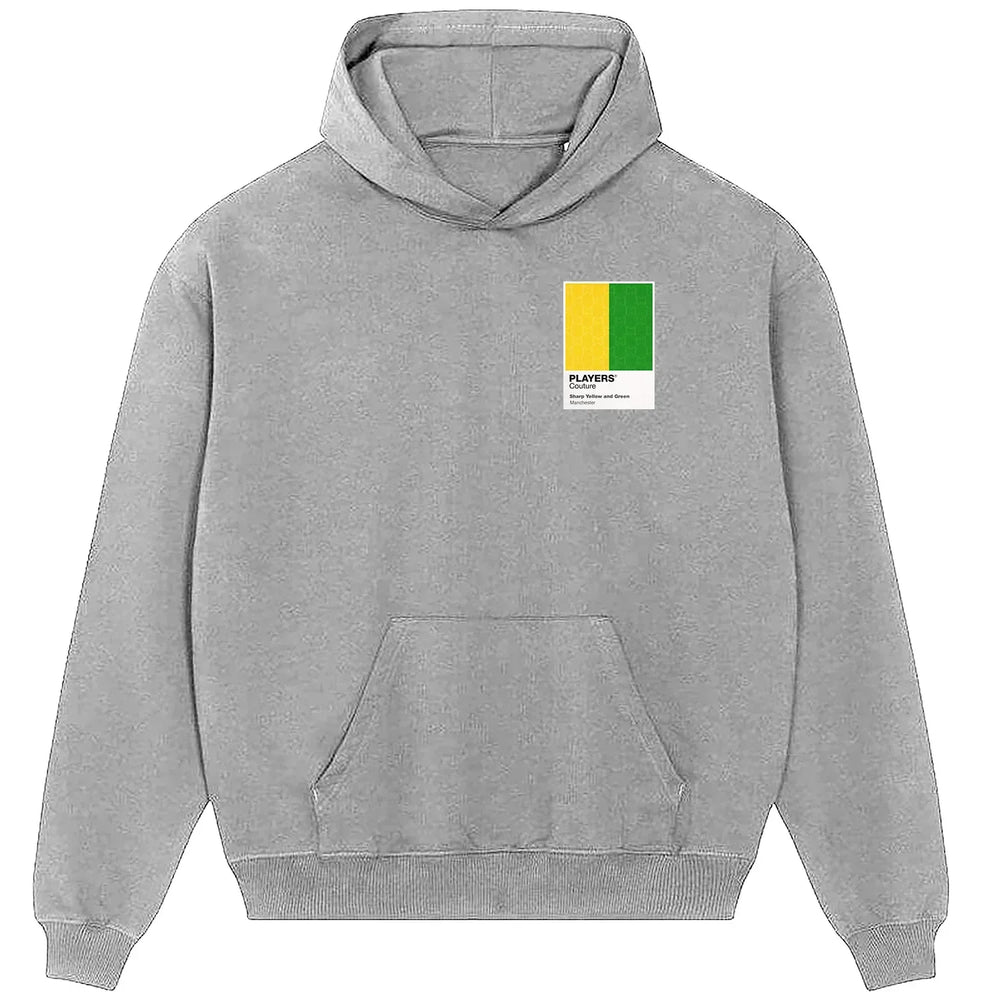 Manchester United Yellow & Green hoodie – yellow men's hoodie featuring the Manchester United Yellow & Green Players Couture