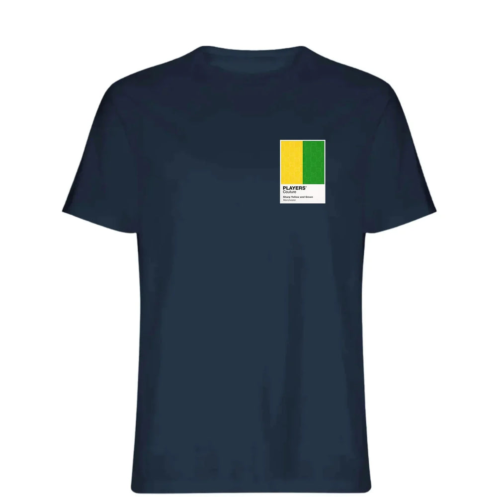 Manchester United Yellow & Green t-shirt – yellow men's t-shirt featuring the Manchester United Yellow & Green Players